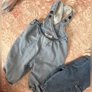 Osh kosh overalls and carters jeans